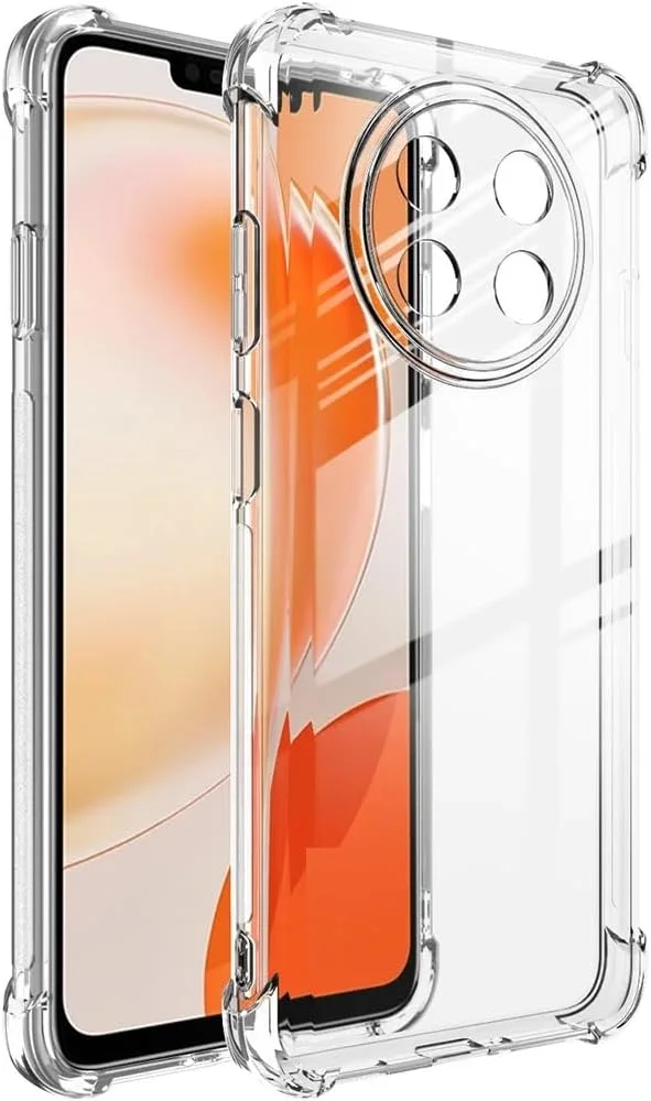 کاور محافظ شفاف نوا 12i هوآوی، فوق العاده نازک، کریستالی، پوشش پشتی محافظ، بامپر نرم و انعطاف پذیر، سیلیکونی ترکیبی [جذب شوک] برای نوا 12i 2024، شفاف