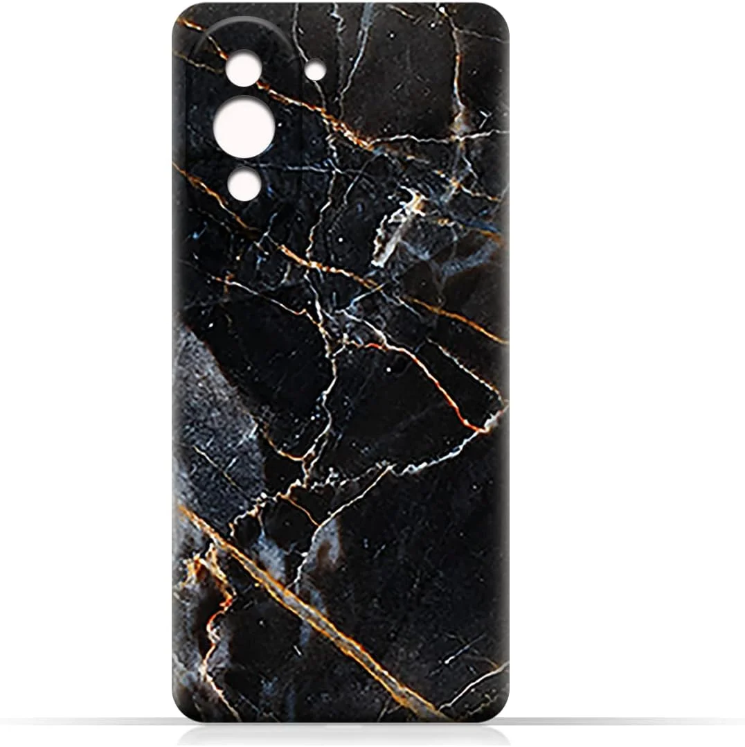 کاور محافظ گوشی هواوی نوا 10 پرو AMC Design مدل TPU با طرح سنگ مرمر طلایی و خاکستری تیره