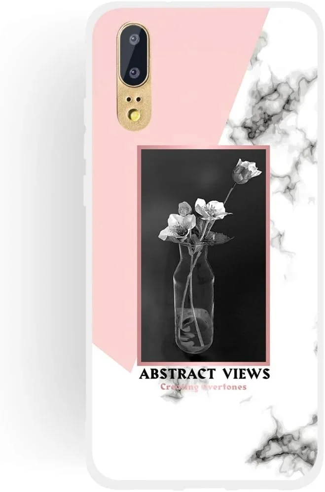 قاب گوشی طرح گلدان، نیمه شفاف، TPU مرمری برای هوآوی P20 قاب گوشی طرح گلدان، نیمه شفاف، TPU مرمری برای هوآوی P20