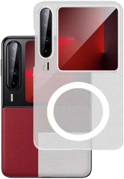 قاب مات آهنربایی بی سیم ضد اثر انگشت Gruattreay سازگار با Huawei Pura X (2025) مدل Armor (سفید شفاف) قاب مات آهنربایی بی سیم ضد اثر انگشت Gruattreay سازگار با Huawei Pura X (2025) مدل Armor (سفید شفاف)