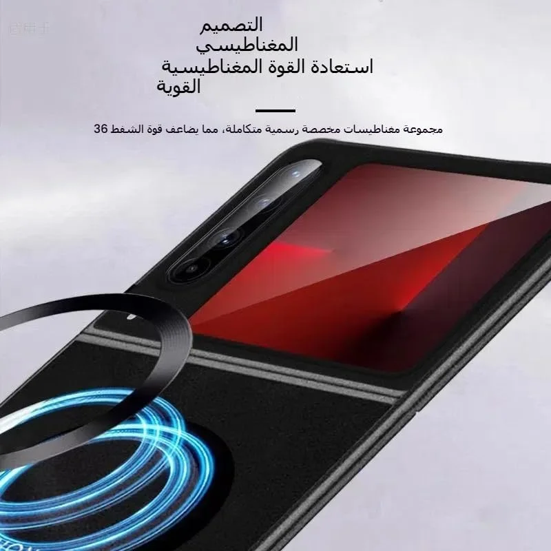 قاب مات آهنربایی بی سیم ضد اثر انگشت Gruattreay سازگار با Huawei Pura X (2025) مدل Armor (سفید شفاف) قاب مات آهنربایی بی سیم ضد اثر انگشت Gruattreay سازگار با Huawei Pura X (2025) مدل Armor (سفید شفاف)