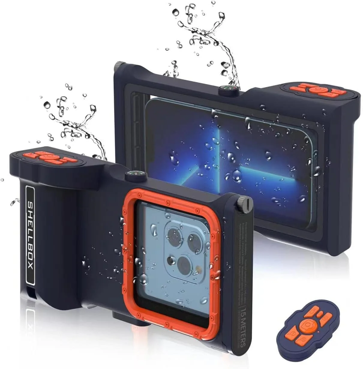 محفظه ضد آب نسل سوم اتصال بلوتوثی MRUOZRUI، مناسب برای غواصی، عکاسی و فیلمبرداری حرفه ای در زیر آب تا عمق 15 متر، قاب ضد آب گوشی برای آیفون/سامسونگ/مدل های مختلف محفظه ضد آب نسل سوم اتصال بلوتوثی MRUOZRUI، مناسب برای غواصی، عکاسی و فیلمبرداری حرفه ای در زیر آب تا عمق 15 متر، قاب ضد آب گوشی برای آیفون/سامسونگ/مدل های مختلف