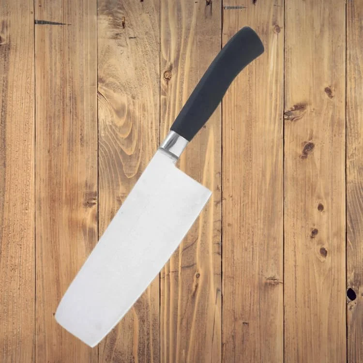 چاقوی استیل دسته چوبی پورتال AE، 6 در 25 سانتی متر (مشکی و نقره ای)