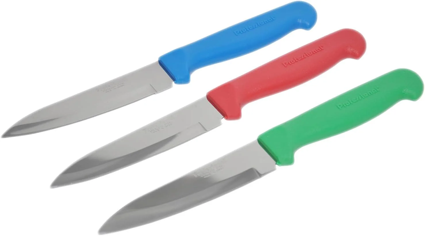 ست چاقوی کاربردی 3 تکه با تیغه استیل ضد زنگ حرفه ای شماره 900، 4 اینچی ساخت ژاپن ست چاقوی کاربردی 3 تکه با تیغه استیل ضد زنگ حرفه ای شماره 900، 4 اینچی ساخت ژاپن