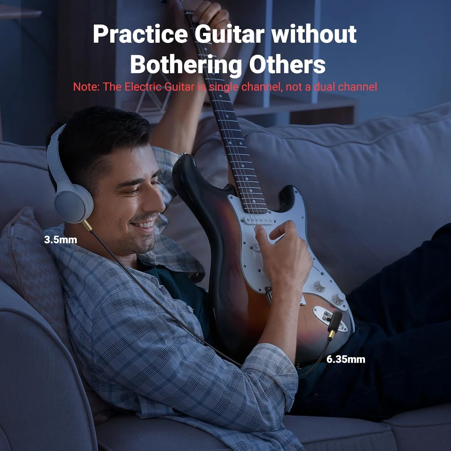 کابل صوتی UGREEN 6.35mm به 3.5mm استریو Hi-Fi، کابل 6.35mm به 3.5mm با جک مینی TRS سازگار با میکسر، آمپلی فایر، بلندگو، هدفون، لپ تاپ، کامپیوتر، تلفن، MP3 (2 متری) کابل صوتی UGREEN 6.35mm به 3.5mm استریو Hi-Fi، کابل 6.35mm به 3.5mm با جک مینی TRS سازگار با میکسر، آمپلی فایر، بلندگو، هدفون، لپ تاپ، کامپیوتر، تلفن، MP3 (2 متری)