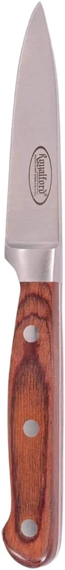 چاقوی کاربردی 3.5 اینچی رویال فورد مدل RF4113 - چاقوی کوچک آشپزخانه چند منظوره - چاقوی آشپزی با تیغه استیل ضد زنگ بسیار تیز با دسته ارگونومیک، چاقوی سرآشپز، مناسب برای خانه و رستوران، چند رنگ