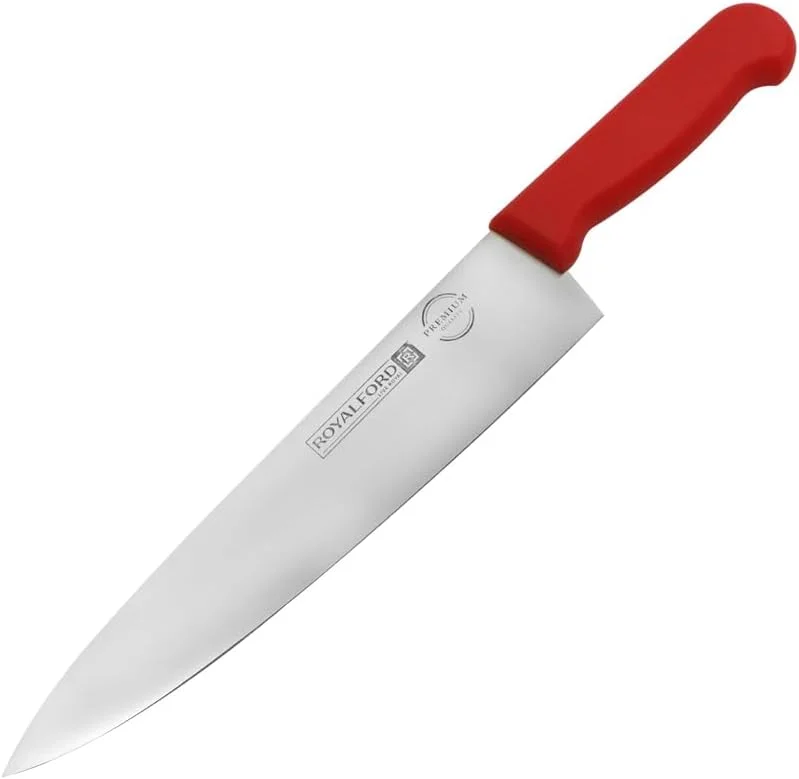 چاقوی سرآشپز رویال فورد RF12559 با تیغه های استیل ضد زنگ فوق العاده تیز و دسته PP ضد زنگ، چاقوی آشپزخانه حرفه ای با دسته ارگونومیک، بهترین انتخاب برای آشپزخانه منزل، رستوران ها و فضای باز