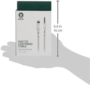 کابل صوتی Green Lion، کابل لایتنینگ بافته شده به 3.5 میلیمتری 2.4 آمپر، آداپتور جک هدفون کابل صوتی استریو نر، کابل صوتی کمکی خودرو - سفید کابل صوتی Green Lion، کابل لایتنینگ بافته شده به 3.5 میلیمتری 2.4 آمپر، آداپتور جک هدفون کابل صوتی استریو نر، کابل صوتی کمکی خودرو - سفید