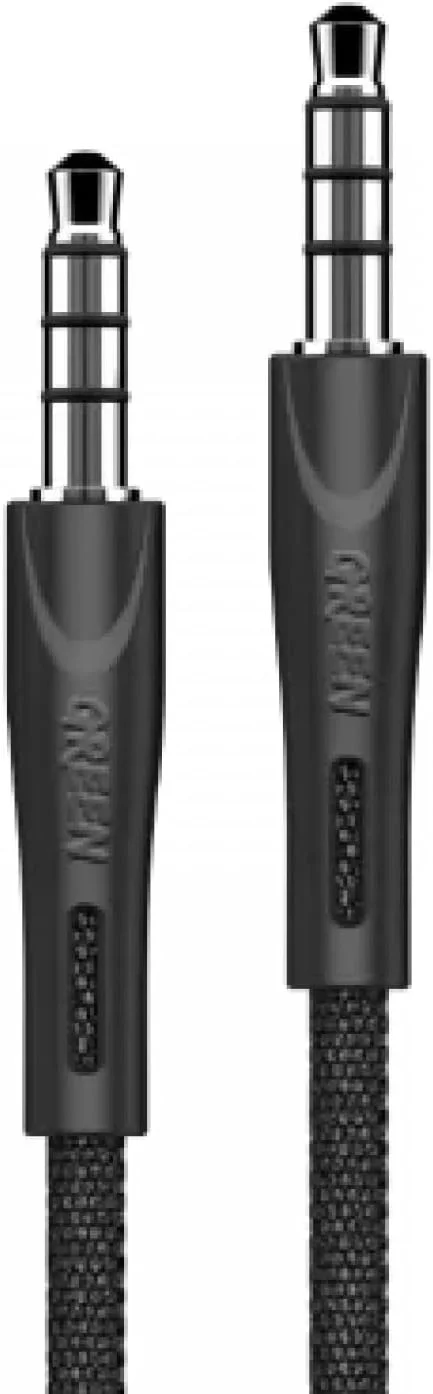 کابل صوتی Green Lion، کابل صوتی استریو بافته شده 3.5 میلی متری 2.4 آمپر، کابل جک کمکی استریو نر به نر سازگار با آیفون، آیپد، تلفن های هوشمند سامسونگ، تبلت ها - مشکی کابل صوتی Green Lion، کابل صوتی استریو بافته شده 3.5 میلی متری 2.4 آمپر، کابل جک کمکی استریو نر به نر سازگار با آیفون، آیپد، تلفن های هوشمند سامسونگ، تبلت ها - مشکی