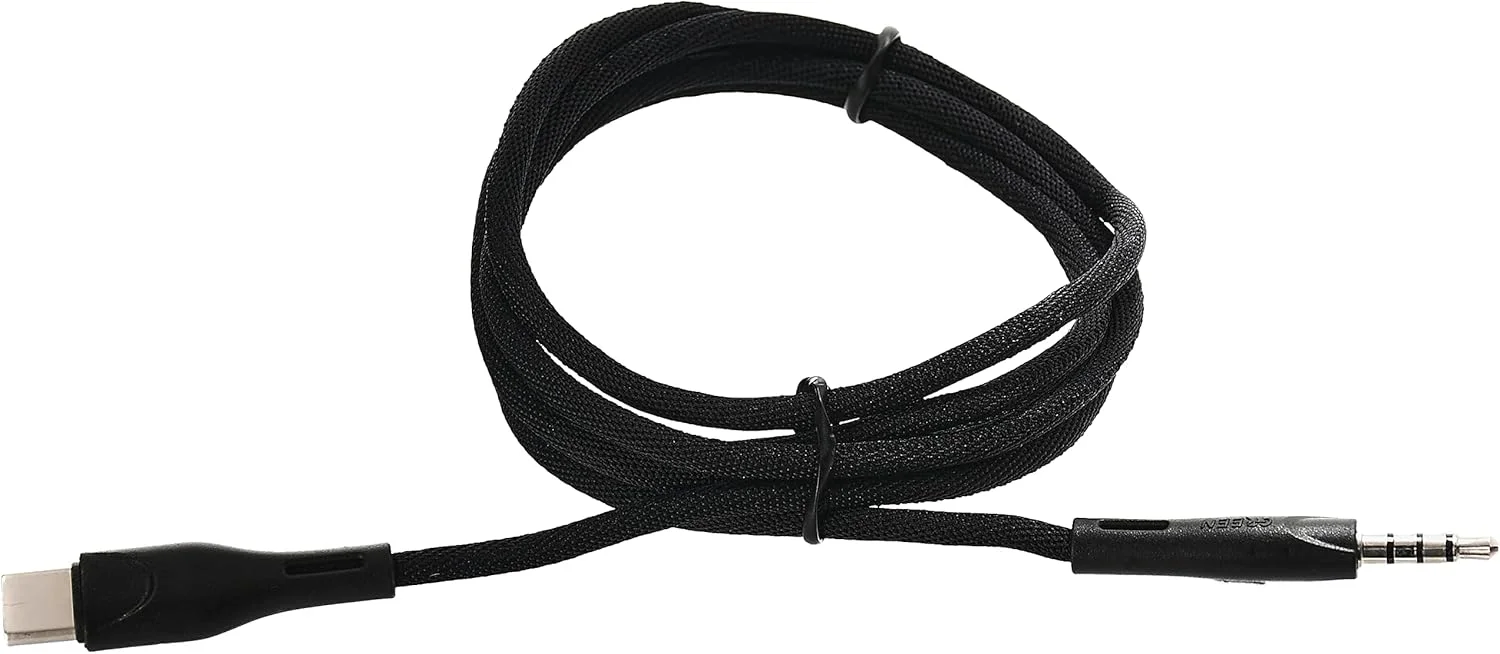 کابل صوتی گرین لاین، کابل USB C بافته شده به 3.5 میلیمتری 2.4 آمپر، آداپتور جک هدفون کابل صوتی استریو نر، مبدل کابل صوتی خودرو برای هواوی، شیائومی، وان پلاس، اوپو مشکی 1.2 متری کابل صوتی گرین لاین، کابل USB C بافته شده به 3.5 میلیمتری 2.4 آمپر، آداپتور جک هدفون کابل صوتی استریو نر، مبدل کابل صوتی خودرو برای هواوی، شیائومی، وان پلاس، اوپو مشکی 1.2 متری