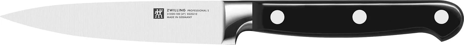 ست چاقوی حرفه ای Zwilling مدل S، سه تکه. تیغه فولاد ضد زنگ سخت شده با یخ. دسته ارگونومیک. مقاوم و ضد زنگ. شامل یک چاقوی سرآشپز، یک چاقوی برش و یک چاقوی پوست کنی. ساخت آلمان