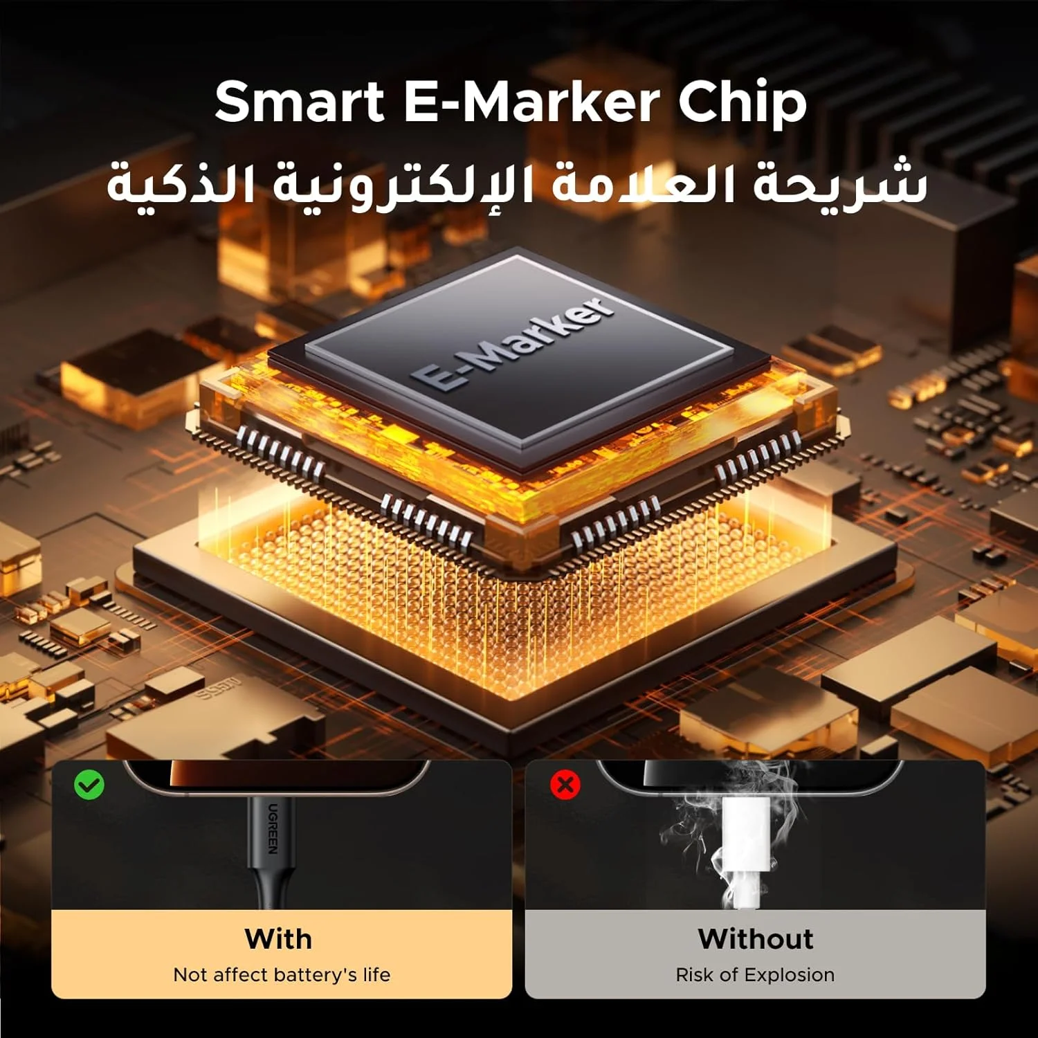 کابل USB C یوگرین 100W 1M بسته 2 عددی، کابل شارژ سریع PVC PD Type C با ولتاژ 20V 5A برای آیفون، مک بوک ایر/پرو، آیپد، سامسونگ گلکسی S25 Ultra/24/23، پیکسل، سوییچ، شارژر USB کابل USB C یوگرین 100W 1M بسته 2 عددی، کابل شارژ سریع PVC PD Type C با ولتاژ 20V 5A برای آیفون، مک بوک ایر/پرو، آیپد، سامسونگ گلکسی S25 Ultra/24/23، پیکسل، سوییچ، شارژر USB