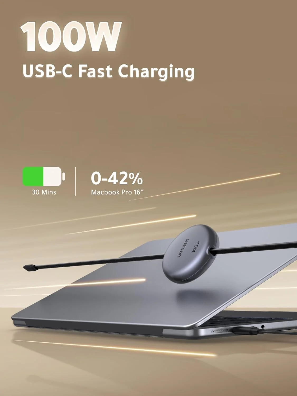 کابل جمعشونده USB-C یوگرین (1 متر)، کابل شارژ سریع 100 وات USB-C 5A، کابل شارژر Type C برای سری آیفون 16، سامسونگ S25/S24/S23+، مکبوک، آیپد، شیائومی، PS5، همراه مسافرتی کابل جمعشونده USB-C یوگرین (1 متر)، کابل شارژ سریع 100 وات USB-C 5A، کابل شارژر Type C برای سری آیفون 16، سامسونگ S25/S24/S23+، مکبوک، آیپد، شیائومی، PS5، همراه مسافرتی