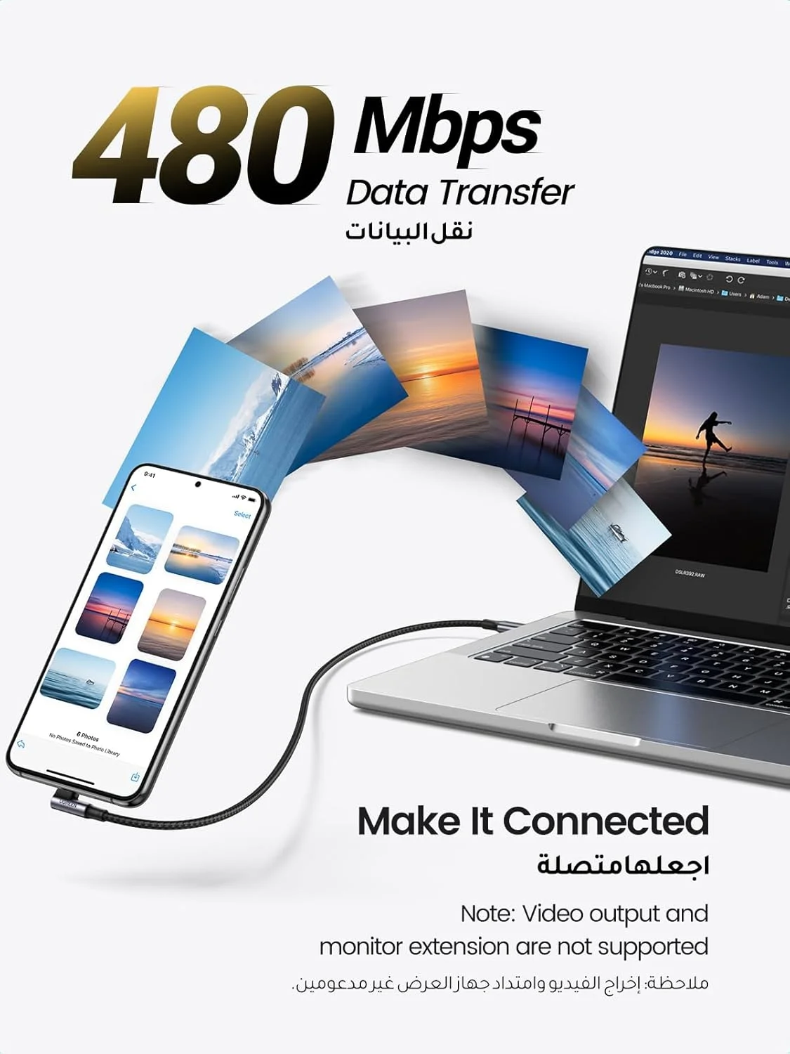 کابل USB C به USB C زاویه دار UGREEN، ۱ متری، ۱۰۰ وات، ۵ آمپر PD شارژ سریع، سازگار با سری iPhone 17-15، MacBook Pro/Air، iPad Pro، Samsung S25/24/Ultra، Huawei Lenovo Dell کابل USB C به USB C زاویه دار UGREEN، ۱ متری، ۱۰۰ وات، ۵ آمپر PD شارژ سریع، سازگار با سری iPhone 17-15، MacBook Pro/Air، iPad Pro، Samsung S25/24/Ultra، Huawei Lenovo Dell