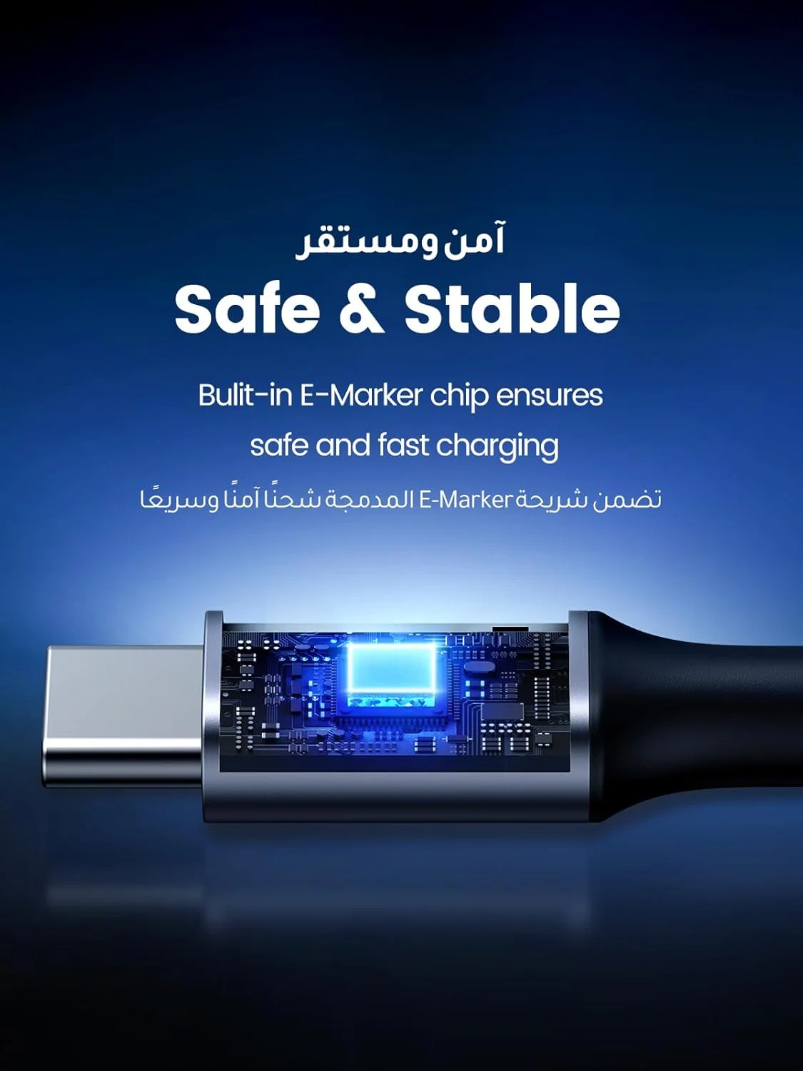 کابل USB C به USB C زاویه دار UGREEN، ۱ متری، ۱۰۰ وات، ۵ آمپر PD شارژ سریع، سازگار با سری iPhone 17-15، MacBook Pro/Air، iPad Pro، Samsung S25/24/Ultra، Huawei Lenovo Dell کابل USB C به USB C زاویه دار UGREEN، ۱ متری، ۱۰۰ وات، ۵ آمپر PD شارژ سریع، سازگار با سری iPhone 17-15، MacBook Pro/Air، iPad Pro، Samsung S25/24/Ultra، Huawei Lenovo Dell