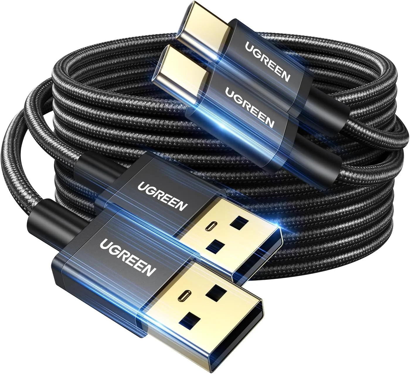 کابل Type C یوگرین، بسته 2 عددی کابل USB A به Type C با قابلیت شارژ سریع، کابل USB-C بافته شده نایلونی سازگار با سری آیفون 17-15، سامسونگ، هواوی، نینتندو سوییچ، شیائومی، ویوو، اوپو، طول 2 متر کابل Type C یوگرین، بسته 2 عددی کابل USB A به Type C با قابلیت شارژ سریع، کابل USB-C بافته شده نایلونی سازگار با سری آیفون 17-15، سامسونگ، هواوی، نینتندو سوییچ، شیائومی، ویوو، اوپو، طول 2 متر