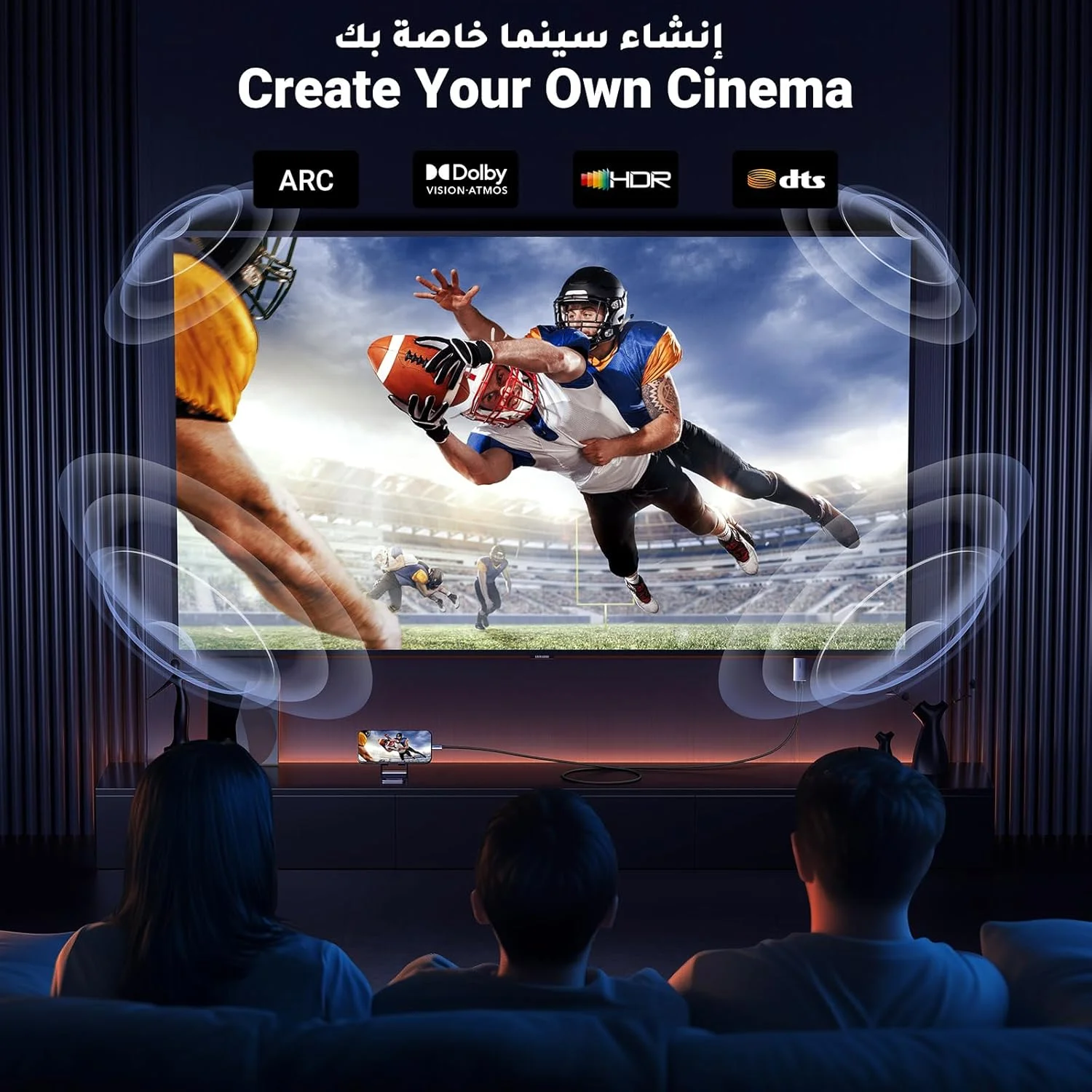 کابل USB C به HDMI یوگرین 2 متری با آداپتور شارژ سریع 100 واتی PD، 4K 60 هرتز، یک طرفه، سازگار با سری iPhone 17/16/15، سری Galaxy S24 /S23، iPad Pro/Air 2024، MacBook Pro/Air کابل USB C به HDMI یوگرین 2 متری با آداپتور شارژ سریع 100 واتی PD، 4K 60 هرتز، یک طرفه، سازگار با سری iPhone 17/16/15، سری Galaxy S24 /S23، iPad Pro/Air 2024، MacBook Pro/Air