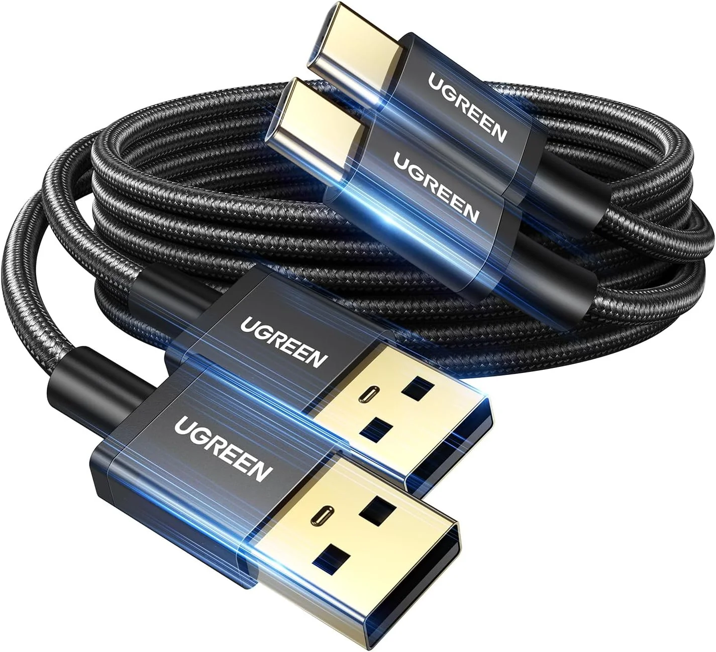 کابل Type C یوگرین، بسته 2 عددی کابل USB A به Type C با قابلیت شارژ سریع 1 متری، کابل USB-C بافته شده نایلونی سازگار با سری آیفون 17-15، سامسونگ، هواوی، نینتندو سوییچ، شیائومی، ویوو، اوپو کابل Type C یوگرین، بسته 2 عددی کابل USB A به Type C با قابلیت شارژ سریع 1 متری، کابل USB-C بافته شده نایلونی سازگار با سری آیفون 17-15، سامسونگ، هواوی، نینتندو سوییچ، شیائومی، ویوو، اوپو