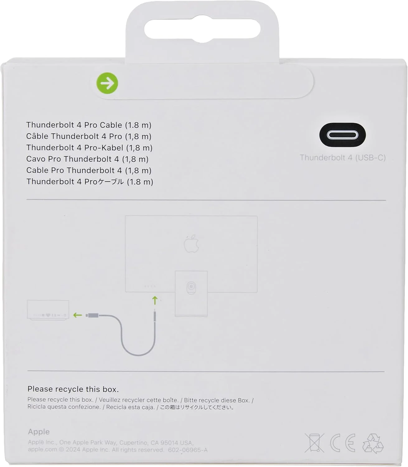 کابل Apple Thunderbolt 4 Pro (1.8 متری)