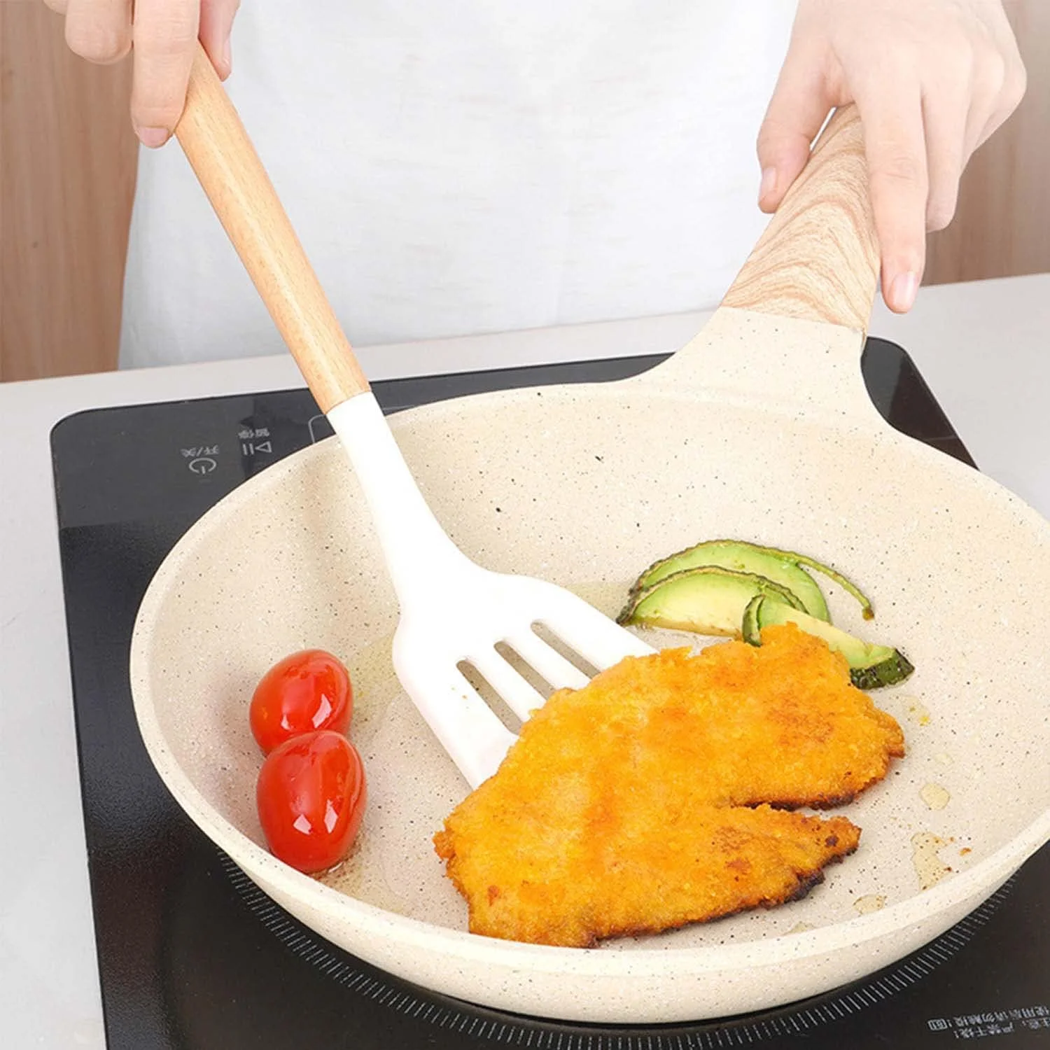 ست 12 تکه ظروف آشپزخانه سیلیکونی، مقاوم در برابر حرارت، بدون BPA، ست ابزار آشپزی (خاکستری روشن) ست 12 تکه ظروف آشپزخانه سیلیکونی، مقاوم در برابر حرارت، بدون BPA، ست ابزار آشپزی (خاکستری روشن)