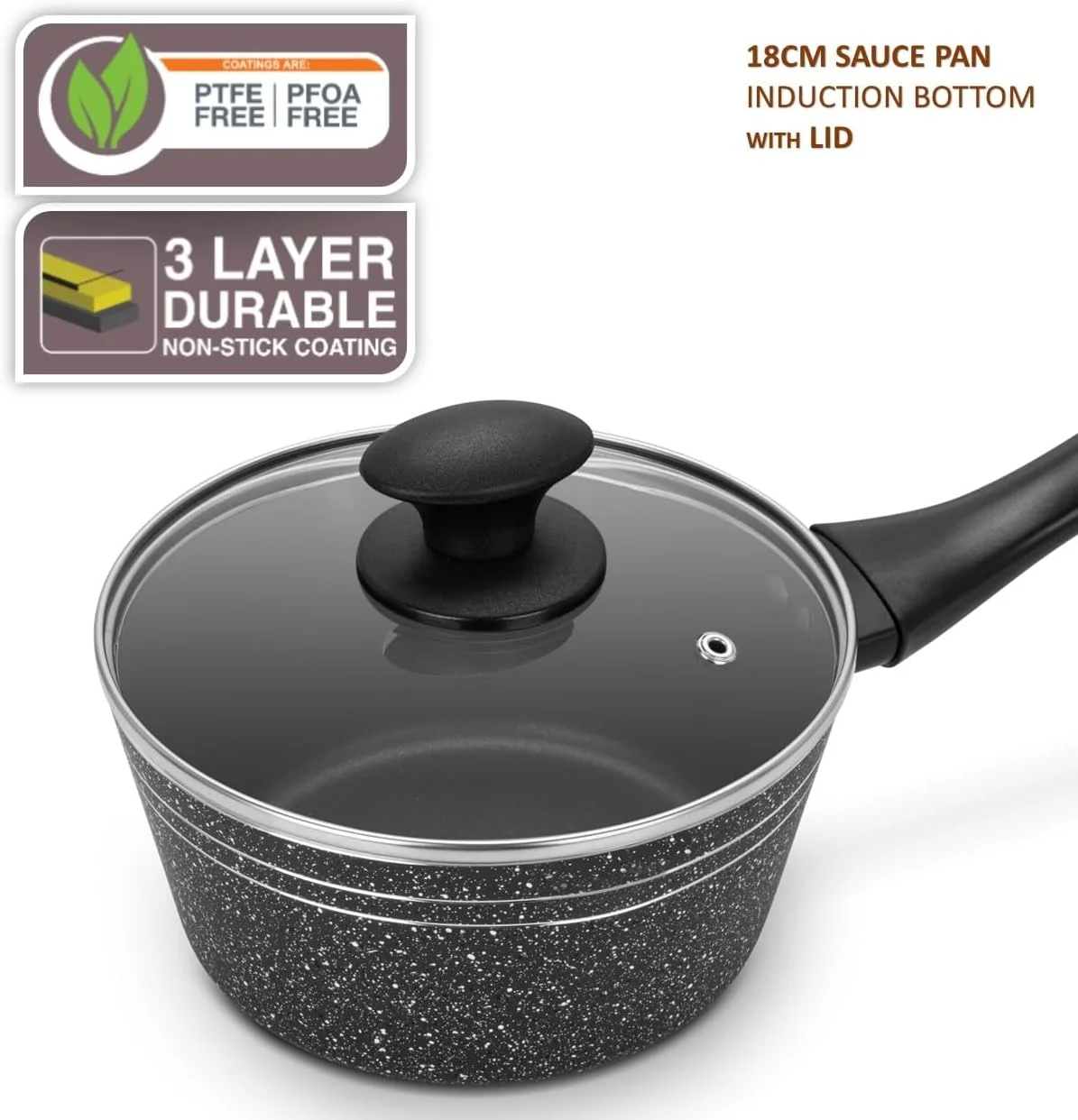 ست ۱۰ پارچه ظروف پخت و پز نچسب Auroware، کف القایی، آلومینیوم فشرده شامل: تابه وک با درب، قابلمه با درب، تابه سرخ کردنی، شیرجوش با درب و ابزار آشپزخانه ست ۱۰ پارچه ظروف پخت و پز نچسب Auroware، کف القایی، آلومینیوم فشرده شامل: تابه وک با درب، قابلمه با درب، تابه سرخ کردنی، شیرجوش با درب و ابزار آشپزخانه