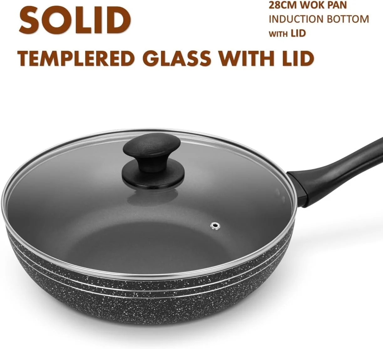 ست ۱۰ پارچه ظروف پخت و پز نچسب Auroware، کف القایی، آلومینیوم فشرده شامل: تابه وک با درب، قابلمه با درب، تابه سرخ کردنی، شیرجوش با درب و ابزار آشپزخانه ست ۱۰ پارچه ظروف پخت و پز نچسب Auroware، کف القایی، آلومینیوم فشرده شامل: تابه وک با درب، قابلمه با درب، تابه سرخ کردنی، شیرجوش با درب و ابزار آشپزخانه