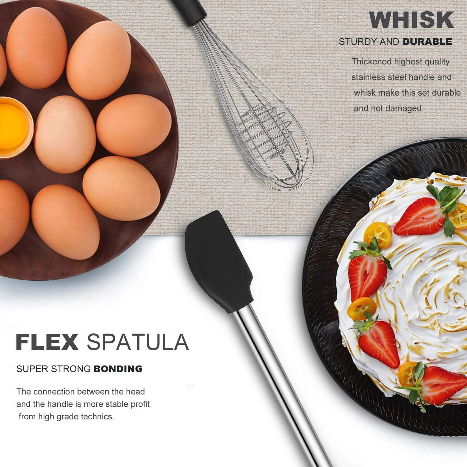 ست لوازم آشپزخانه - لوازم آشپزی سیلیکونی - 33 ابزار و قاشق آشپزخانه برای ظروف نچسب - ست کفگیر سیلیکونی و استیل ضد زنگ - بهترین ابزار آشپزخانه، لوازم جانبی مفید قابلمه و تابه