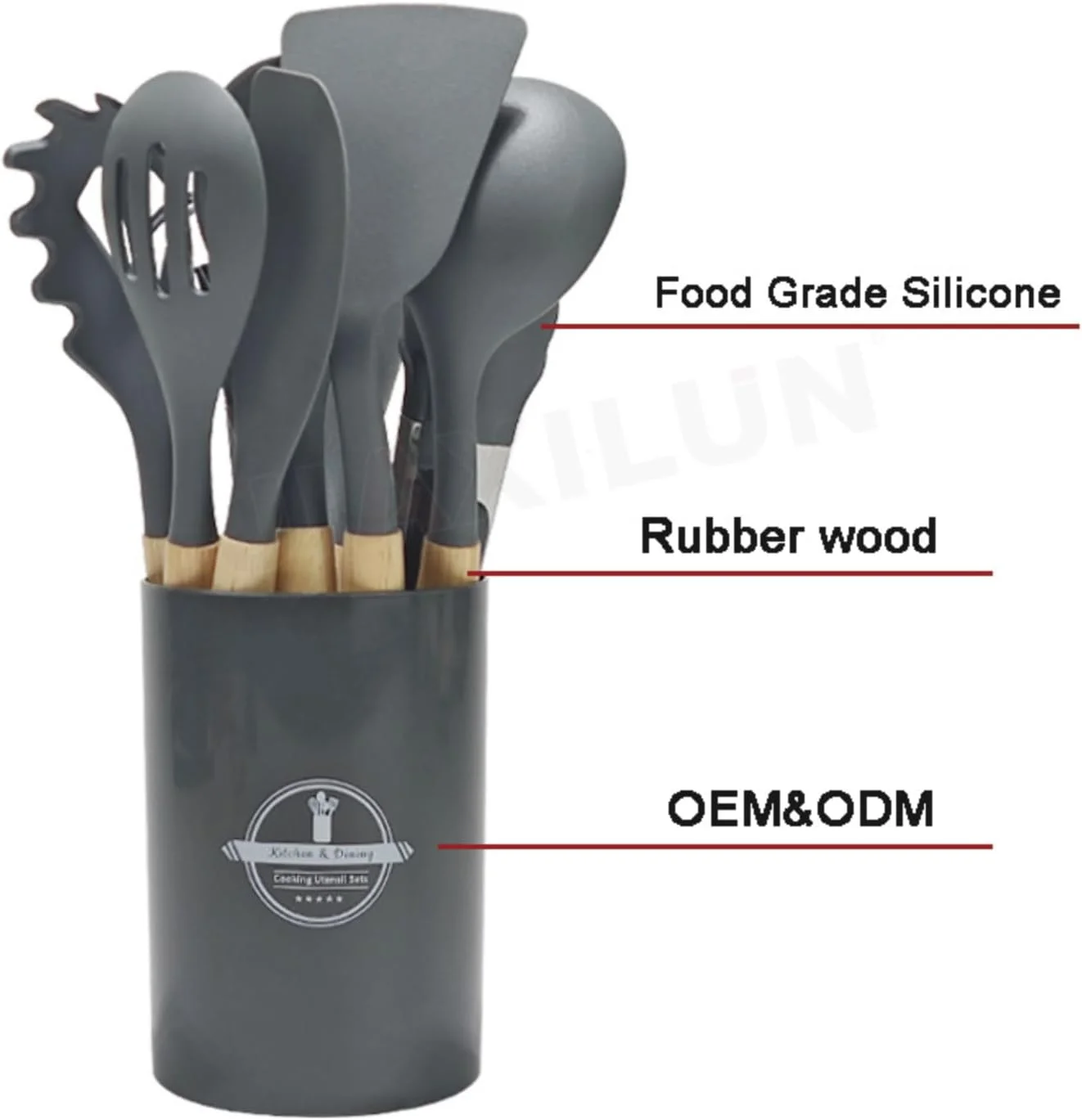 ست ظروف آشپزی سیلیکونی Awwal Home – ۱۲ تکه ابزار آشپزخانه مقاوم در برابر حرارت با دستههای چوبی و نگهدارنده، بدون BPA، ایمن برای نچسب، قابل شستشو در ماشین ظرفشویی – کفگیر، قاشق، برگردان برای خانه ست ظروف آشپزی سیلیکونی Awwal Home – ۱۲ تکه ابزار آشپزخانه مقاوم در برابر حرارت با دستههای چوبی و نگهدارنده، بدون BPA، ایمن برای نچسب، قابل شستشو در ماشین ظرفشویی – کفگیر، قاشق، برگردان برای خانه