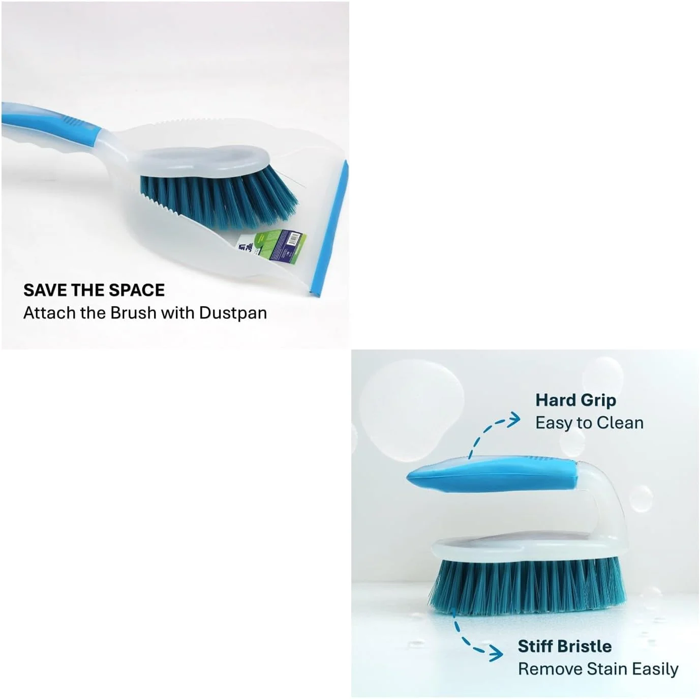 مجموعه ۷ تکه ابزار نظافت همه کاره Clean & Care برای آشپزخانه، منزل، حمام شامل تی چرخشی، جارو و تیغه لاستیکی با دسته چوبی، خاک انداز با برس، فرچه، برس توالت، تیغه لاستیکی پنجره مجموعه ۷ تکه ابزار نظافت همه کاره Clean & Care برای آشپزخانه، منزل، حمام شامل تی چرخشی، جارو و تیغه لاستیکی با دسته چوبی، خاک انداز با برس، فرچه، برس توالت، تیغه لاستیکی پنجره