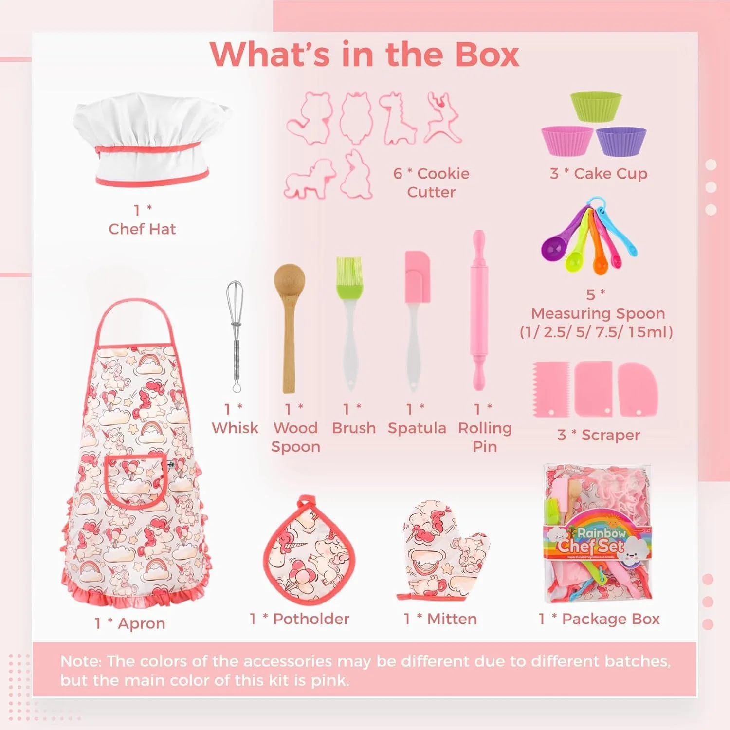 مجموعه آشپزی و شیرینی پزی کودکان آزونی، مجموعه لباس سرآشپز 26 تکه با پیش بند، کلاه سرآشپز، ابزار آشپزی واقعی و لوازم شیرینی پزی، مجموعه بازی نقش آفرینی لباس سرآشپز با وسایل آشپزخانه برای دختران مجموعه آشپزی و شیرینی پزی کودکان آزونی، مجموعه لباس سرآشپز 26 تکه با پیش بند، کلاه سرآشپز، ابزار آشپزی واقعی و لوازم شیرینی پزی، مجموعه بازی نقش آفرینی لباس سرآشپز با وسایل آشپزخانه برای دختران