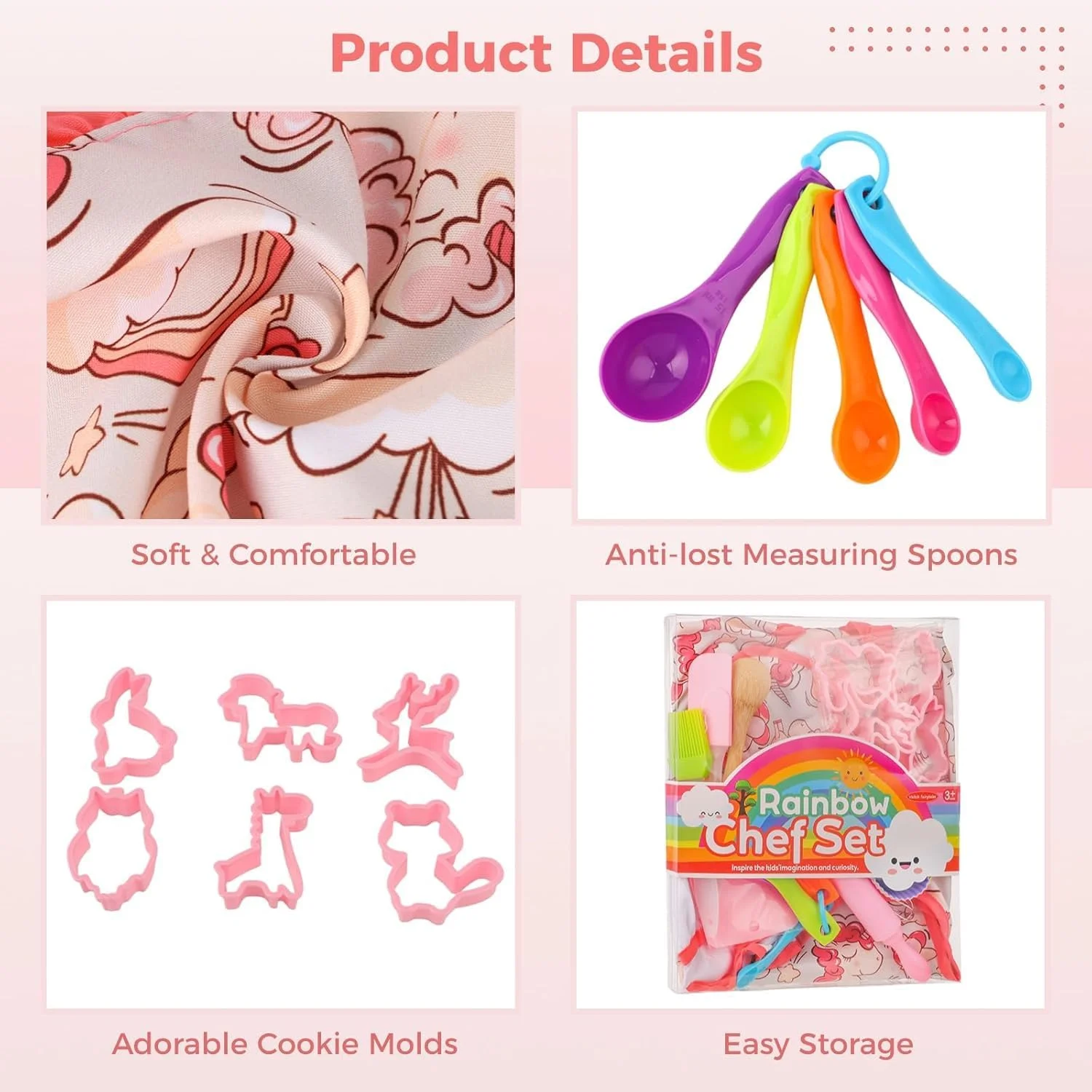 مجموعه آشپزی و شیرینی پزی کودکان آزونی، مجموعه لباس سرآشپز 26 تکه با پیش بند، کلاه سرآشپز، ابزار آشپزی واقعی و لوازم شیرینی پزی، مجموعه بازی نقش آفرینی لباس سرآشپز با وسایل آشپزخانه برای دختران مجموعه آشپزی و شیرینی پزی کودکان آزونی، مجموعه لباس سرآشپز 26 تکه با پیش بند، کلاه سرآشپز، ابزار آشپزی واقعی و لوازم شیرینی پزی، مجموعه بازی نقش آفرینی لباس سرآشپز با وسایل آشپزخانه برای دختران