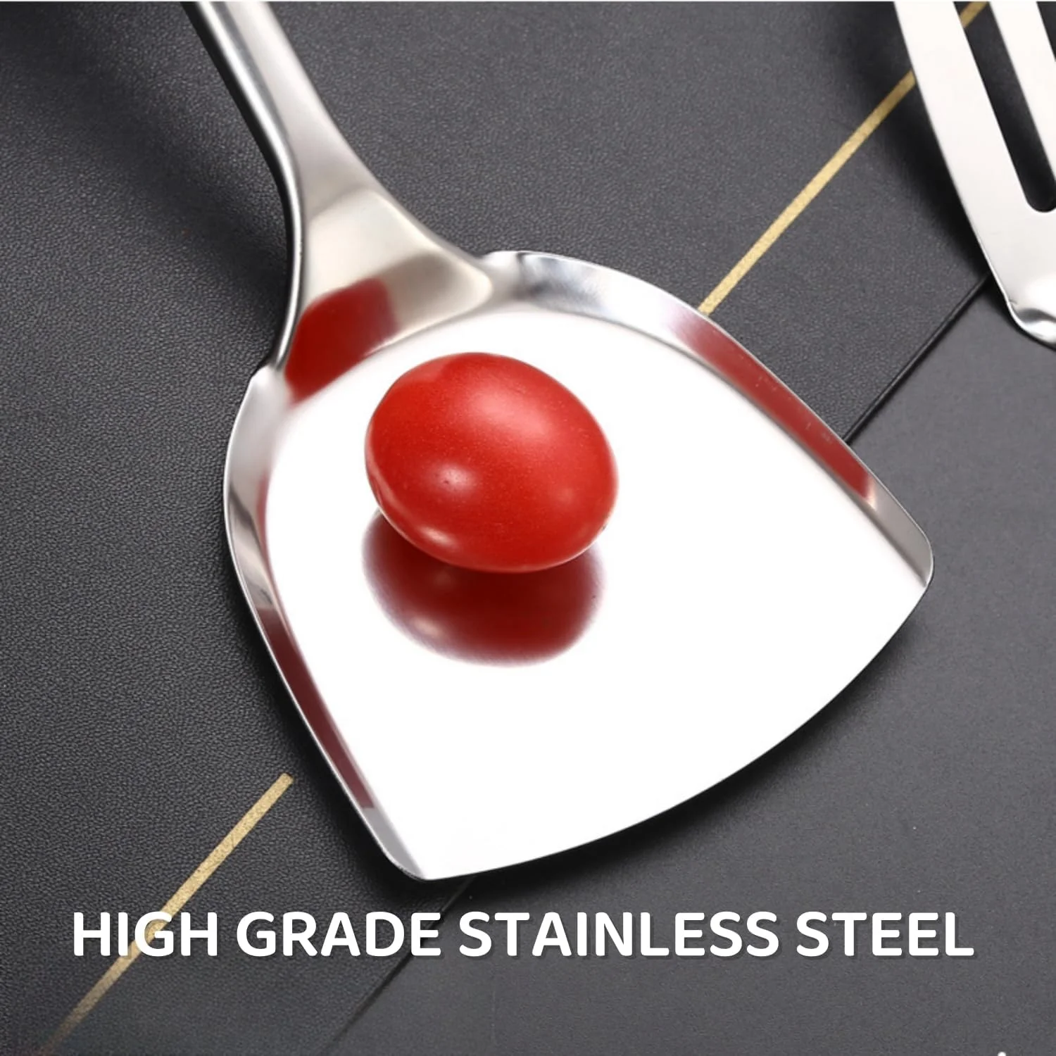 ست ۶ تکه ابزار آشپزی، ست ابزار آشپزخانه استیل ضد زنگ شامل قاشق شکاف دار، کفگیر شکاف دار، قاشق بزرگ، ملاقه سوپ، کفگیر و یک سطل نگهداری ست ۶ تکه ابزار آشپزی، ست ابزار آشپزخانه استیل ضد زنگ شامل قاشق شکاف دار، کفگیر شکاف دار، قاشق بزرگ، ملاقه سوپ، کفگیر و یک سطل نگهداری