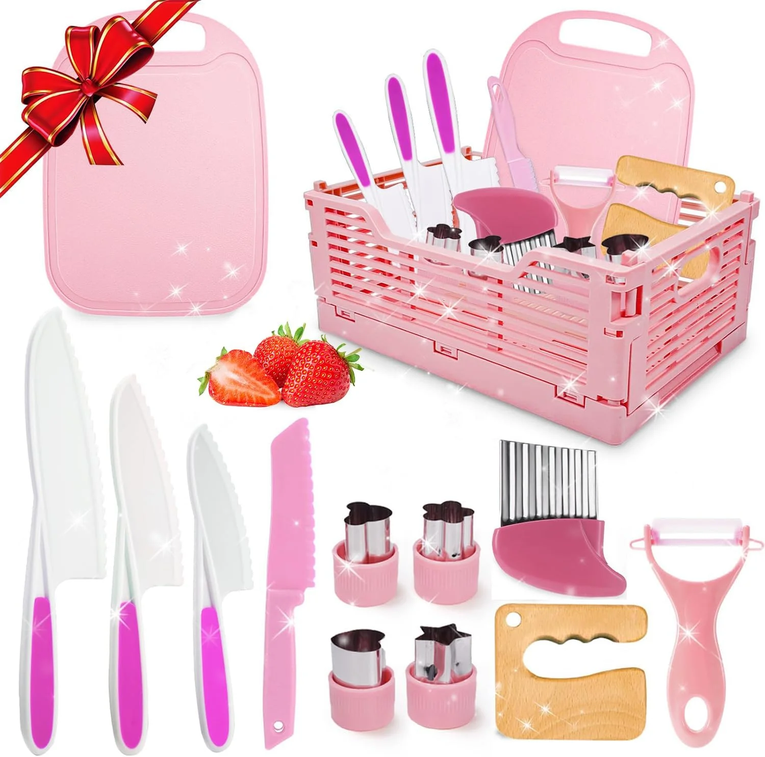 ست چاقو و سبد آشپزی واقعی دخترانه Masroo، اسباب بازی و هدیه برای دختران 3، 4، 5، 6، 7، 8، 9 و 10 ساله، ابزار آشپزخانه اسباب بازی های مونته سوری برای کودکان نوپا، ست های آشپزی واقعی، اسباب بازی های آموزشی دخترانه ست چاقو و سبد آشپزی واقعی دخترانه Masroo، اسباب بازی و هدیه برای دختران 3، 4، 5، 6، 7، 8، 9 و 10 ساله، ابزار آشپزخانه اسباب بازی های مونته سوری برای کودکان نوپا، ست های آشپزی واقعی، اسباب بازی های آموزشی دخترانه