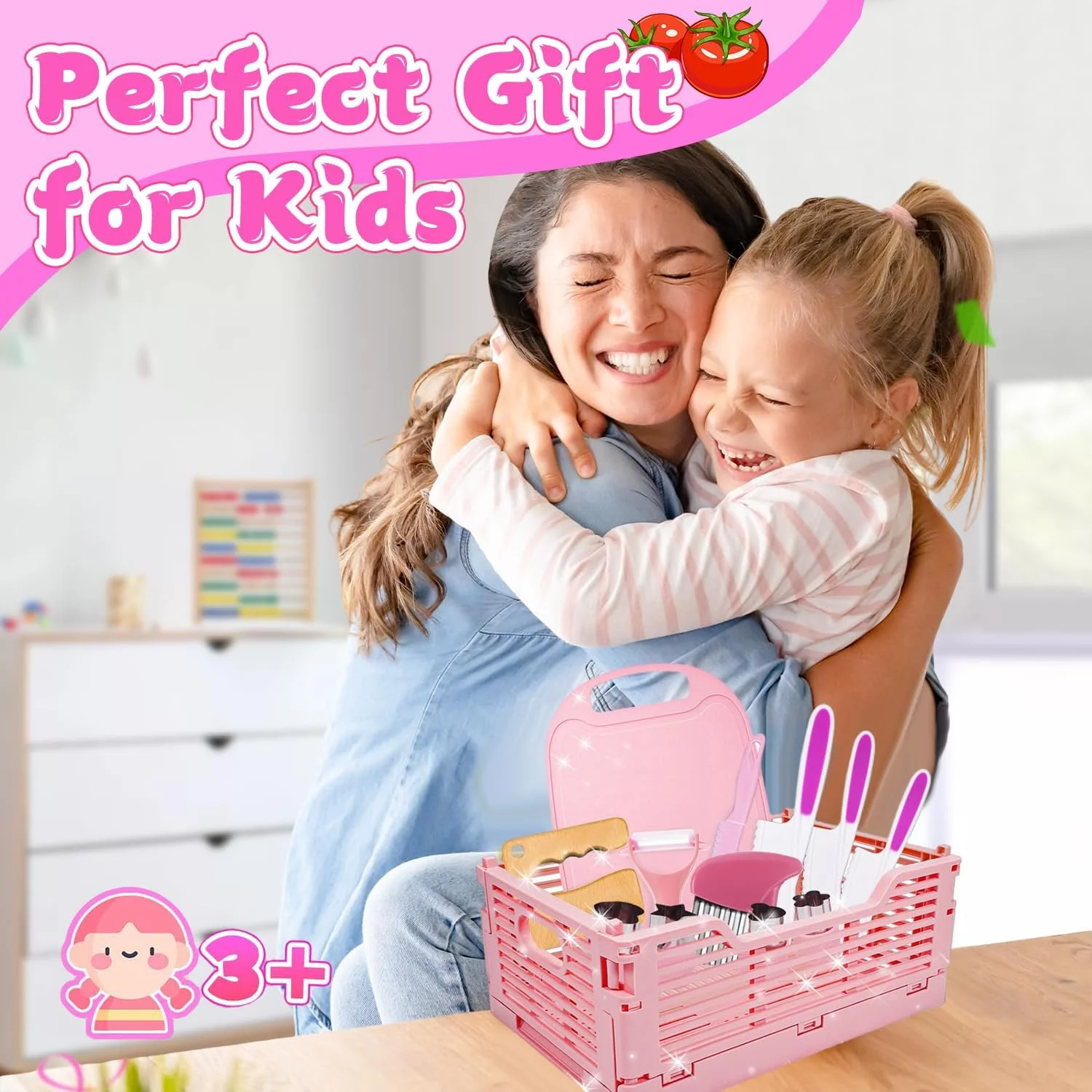 مجموعه چاقوی آشپزی و سبد هدیه دخترانه Masroo، اسباب بازی و هدیه برای دختران 3، 4، 5، 6، 7، 8، 9 و 10 ساله، ابزار آشپزخانه اسباب بازی مونته سوری برای کودکان نوپا، مجموعه آشپزی واقعی، اسباب بازی های آموزشی دخترانه مجموعه چاقوی آشپزی و سبد هدیه دخترانه Masroo، اسباب بازی و هدیه برای دختران 3، 4، 5، 6، 7، 8، 9 و 10 ساله، ابزار آشپزخانه اسباب بازی مونته سوری برای کودکان نوپا، مجموعه آشپزی واقعی، اسباب بازی های آموزشی دخترانه