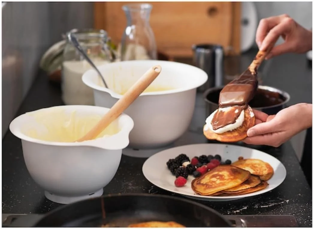 کاسه مخلوط کن، ست 2 عددی، سفید - لوازم جانبی ابزار آشپزخانه، کاسه پخت و پز و نگهداری