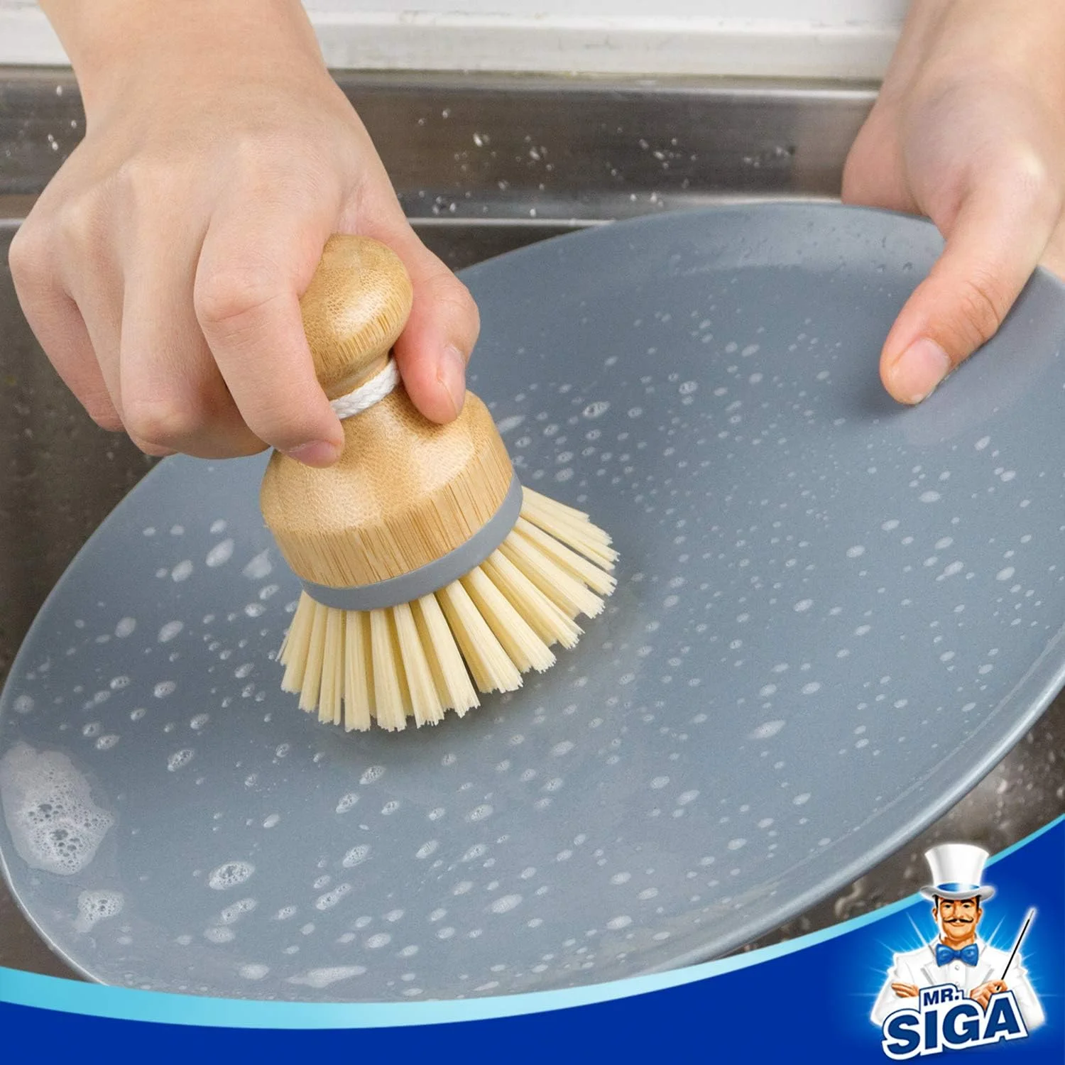 برس کف دست بامبو MR.SIGA، برس اسکراب برای ظروف، قابلمه ها، تابه ها، برس شستشو، برس قابلمه، برس ظرفشویی، تمیز کردن سینک آشپزخانه، 2 عدد برس کف دست بامبو MR.SIGA، برس اسکراب برای ظروف، قابلمه ها، تابه ها، برس شستشو، برس قابلمه، برس ظرفشویی، تمیز کردن سینک آشپزخانه، 2 عدد