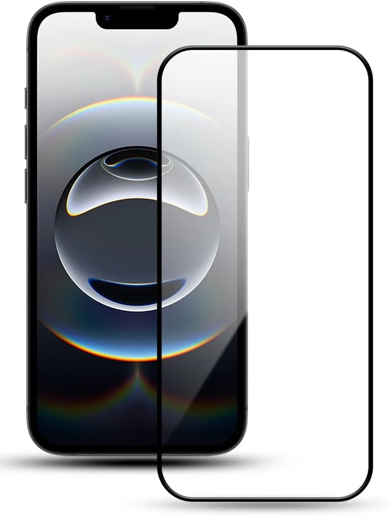 محافظ صفحه نمایش شیشه ای حرارت دیده با سختی 9H برای گوشی اپل آیفون 16e 6.1 اینچی، نصب آسان بدون حباب، پوشش کامل، ضد خش و حساس به لمس