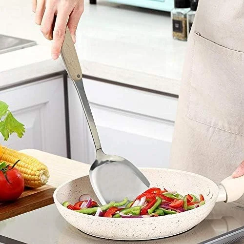 ست لوازم آشپزی 9 تکه، ست لوازم آشپزی استیل ضد زنگ، ابزار آشپزخانه، ست ابزار آشپزی - نچسب، مقاوم در برابر حرارت، قابل شستشو در ماشین ظرفشویی و تمیز کردن آسان ست لوازم آشپزی 9 تکه، ست لوازم آشپزی استیل ضد زنگ، ابزار آشپزخانه، ست ابزار آشپزی - نچسب، مقاوم در برابر حرارت، قابل شستشو در ماشین ظرفشویی و تمیز کردن آسان