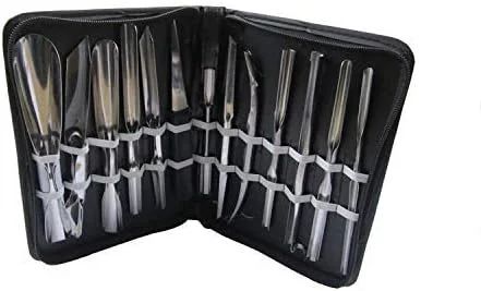 ست ۱۳ عددی ابزار حکاکی حرفه ای آشپز، مناسب برای حکاکی سبزیجات، میوه ها و مواد غذایی، شامل چاقو و ابزار پوست کندن ست ۱۳ عددی ابزار حکاکی حرفه ای آشپز، مناسب برای حکاکی سبزیجات، میوه ها و مواد غذایی، شامل چاقو و ابزار پوست کندن