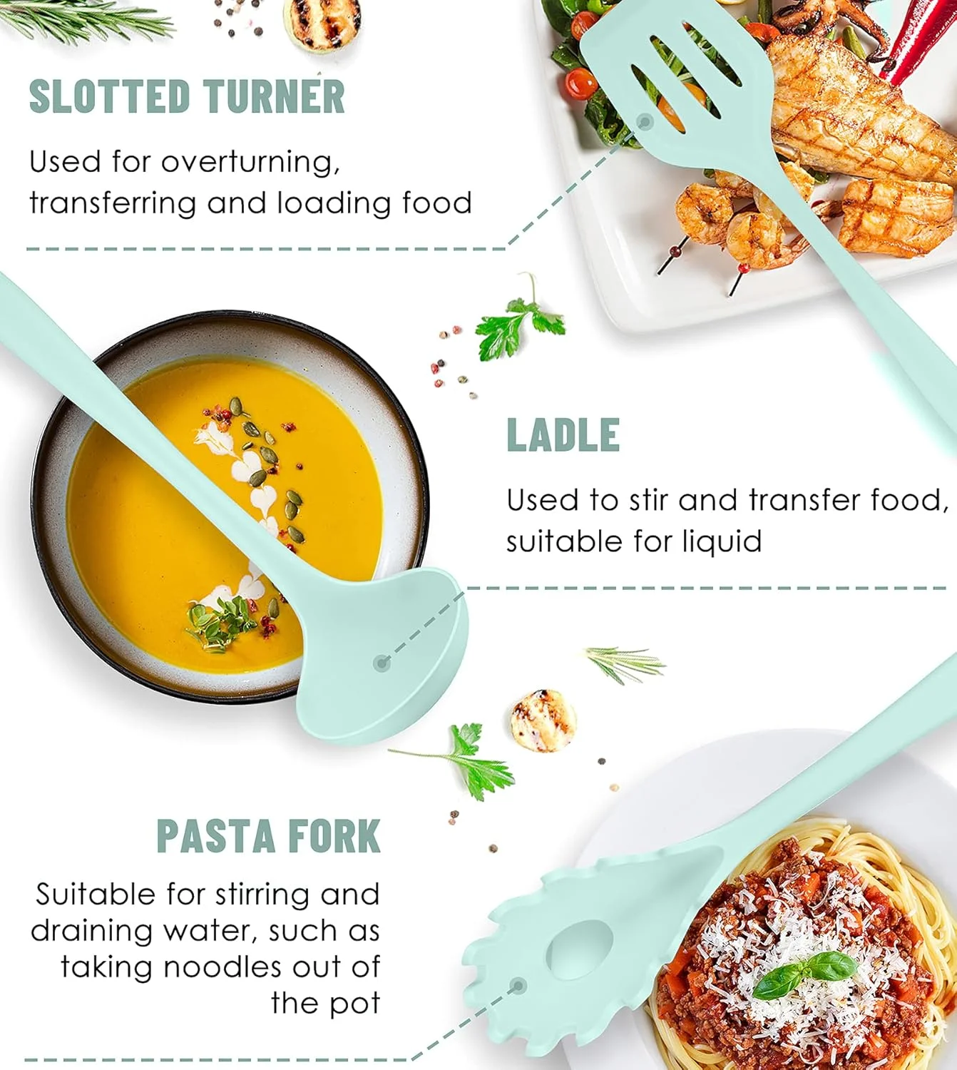 ست لوازم آشپزخانه پرانسکی - ست 12 تکه لوازم آشپزی سیلیکونی (قابل شستشو در ماشین ظرفشویی) ست کفگیر مقاوم در برابر حرارت 200 درجه سانتیگراد، ست لوازم آشپزخانه برای ظروف نچسب، بهترین ابزار آشپزخانه با نگهدارنده ست لوازم آشپزخانه پرانسکی - ست 12 تکه لوازم آشپزی سیلیکونی (قابل شستشو در ماشین ظرفشویی) ست کفگیر مقاوم در برابر حرارت 200 درجه سانتیگراد، ست لوازم آشپزخانه برای ظروف نچسب، بهترین ابزار آشپزخانه با نگهدارنده