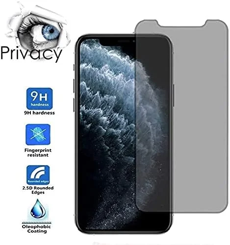محافظ صفحه نمایش حریم خصوصی آیفون 11 / آیفون XR، [سازگار با قاب] [فوق العاده شفاف] ضد جاسوسی سختی 9H شیشه حرارت دیده برای اپل آیفون XR آیفون 11