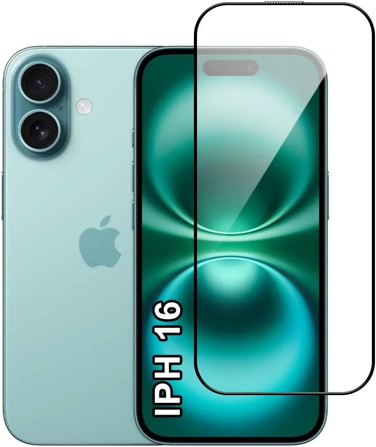 محافظ صفحه نمایش گجت شیلد برای اپل آیفون 16 با ابعاد 6.1 اینچ، شیشه حرارت دیده با سختی 9H، نصب آسان بدون حباب، پوشش کامل، ضد خش و حساس به لمس محافظ صفحه نمایش گجت شیلد برای اپل آیفون 16 با ابعاد 6.1 اینچ، شیشه حرارت دیده با سختی 9H، نصب آسان بدون حباب، پوشش کامل، ضد خش و حساس به لمس