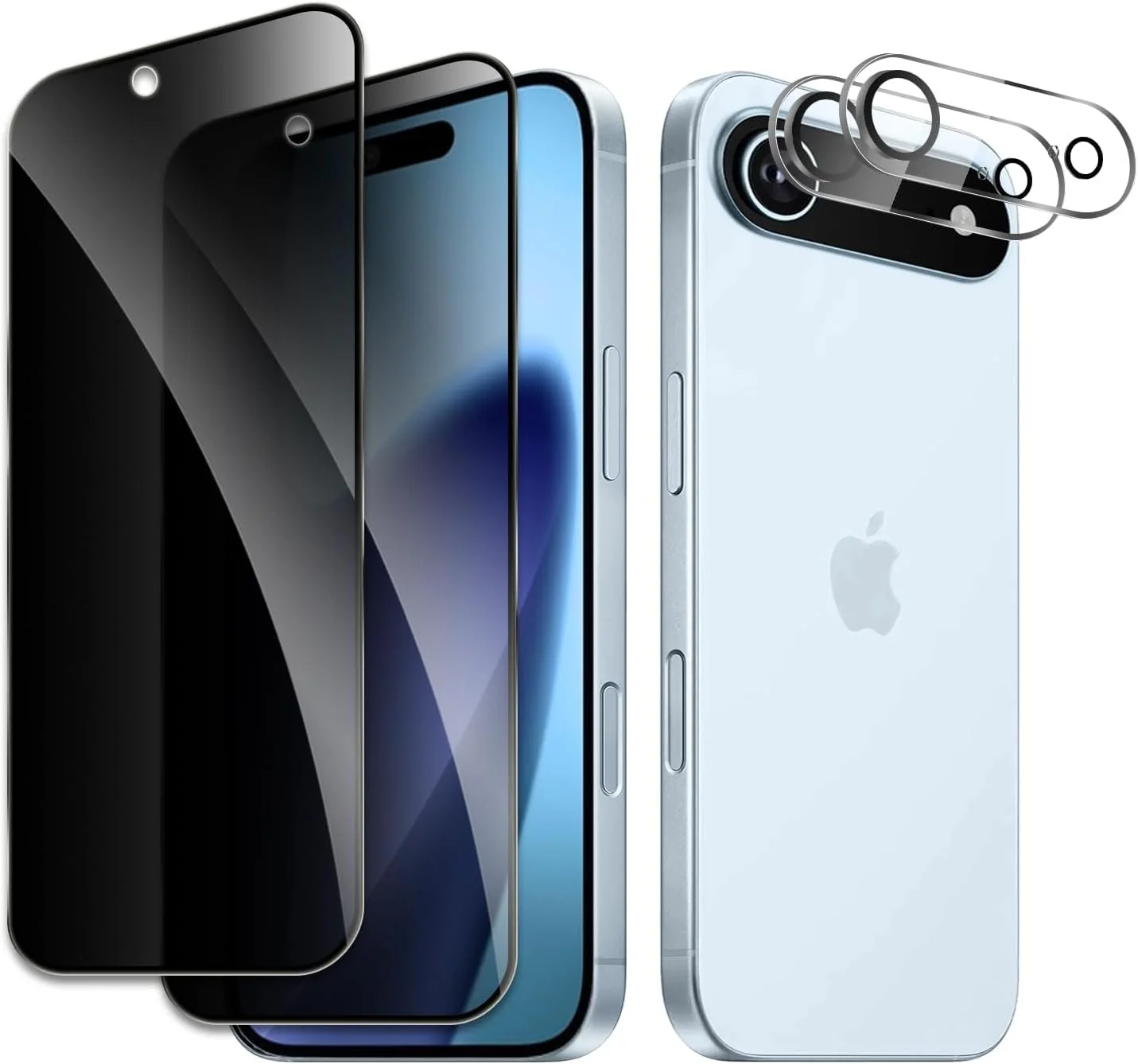 محافظ صفحه نمایش حریم خصوصی سازگار با آیفون 2025 مدل 17 ایر، شیشه حرارت دیده ضد جاسوسی با محافظ لنز دوربین، سختی 9H، مقاوم در برابر شکستن، بدون حباب، ضد تابش، سازگار با قاب محافظ صفحه نمایش حریم خصوصی سازگار با آیفون 2025 مدل 17 ایر، شیشه حرارت دیده ضد جاسوسی با محافظ لنز دوربین، سختی 9H، مقاوم در برابر شکستن، بدون حباب، ضد تابش، سازگار با قاب