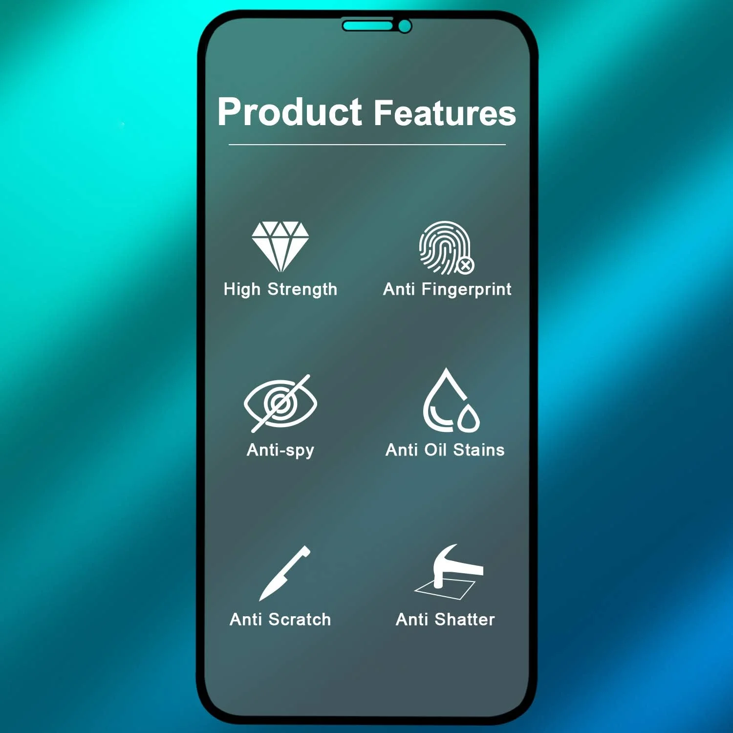 محافظ صفحه نمایش حریم خصوصی گوشی XR/iPhone 11، [پوشش کامل] [سازگار با قاب] ضد جاسوسی سختی 9H شیشه حرارت دیده، برای Apple iPhone XR/iPhone 11