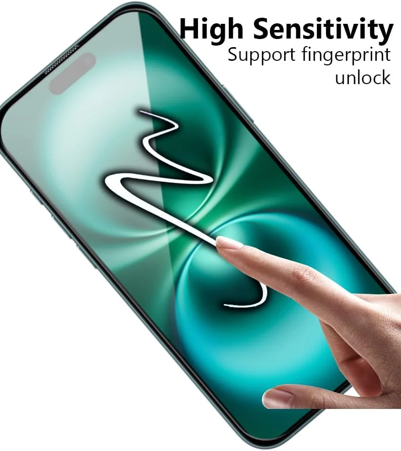 محافظ صفحه نمایش گجت شیلد برای اپل آیفون 16 با ابعاد 6.1 اینچ، شیشه حرارت دیده با سختی 9H، نصب آسان بدون حباب، پوشش کامل، ضد خش و حساس به لمس محافظ صفحه نمایش گجت شیلد برای اپل آیفون 16 با ابعاد 6.1 اینچ، شیشه حرارت دیده با سختی 9H، نصب آسان بدون حباب، پوشش کامل، ضد خش و حساس به لمس