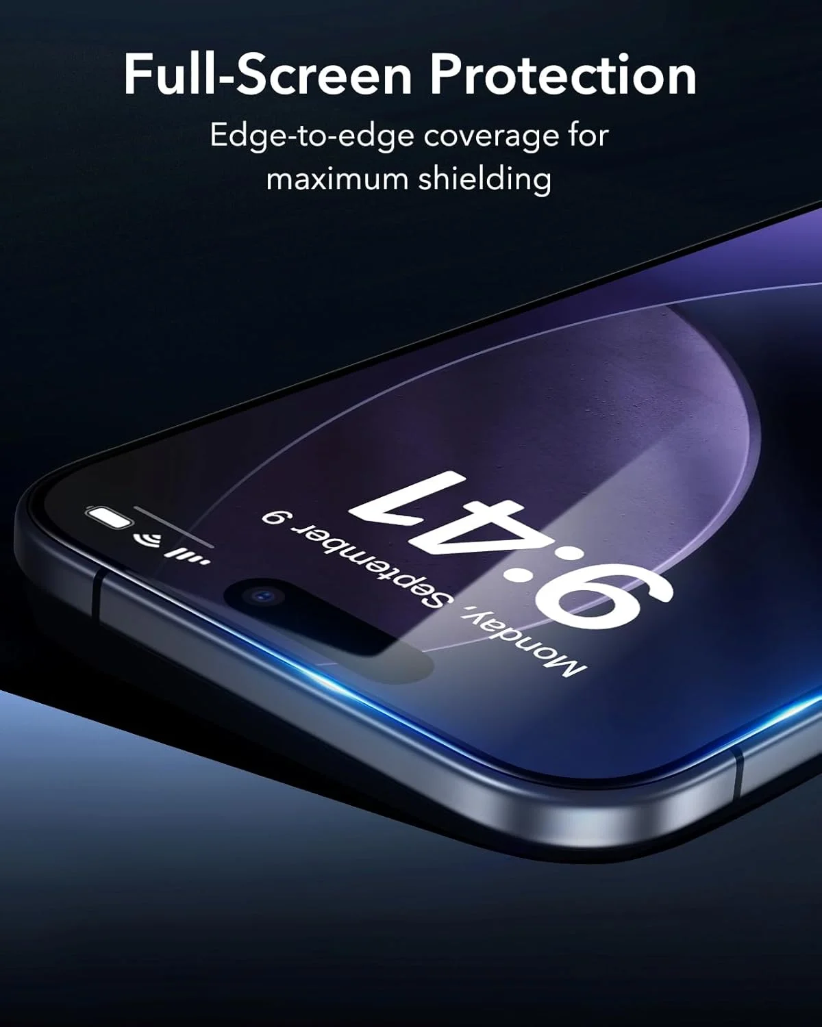 محافظ صفحه نمایش شیشه ای ESR مدل Air مناسب برای آیفون، سختی 9H، مقاوم در برابر شکستگی، پوشش کامل، به همراه ابزار نصب آسان، شفافیت HD، مقاوم در برابر خراش محافظ صفحه نمایش شیشه ای ESR مدل Air مناسب برای آیفون، سختی 9H، مقاوم در برابر شکستگی، پوشش کامل، به همراه ابزار نصب آسان، شفافیت HD، مقاوم در برابر خراش