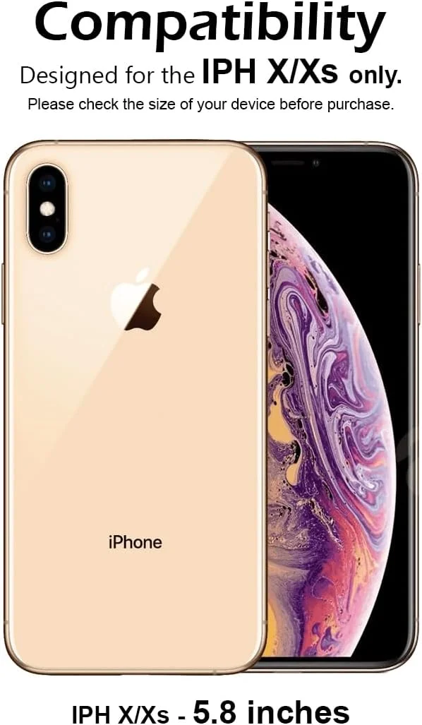 محافظ صفحه نمایش گجت شیلد برای گوشی اپل آیفون X/XS با ابعاد 5.8 اینچ، شیشه حرارت دیده با سختی 9H، نصب آسان بدون حباب، پوشش کامل، ضد خش و حساس به لمس