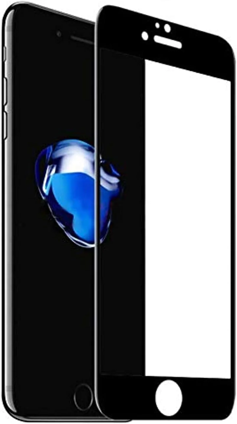 محافظ صفحه نمایش تمام صفحه شیشه ای حرارت دیده برای آیفون 8 و 7 اپل (4.7 اینچ) - بدون حباب / سطح منحنی لبه به لبه - مشکی محافظ صفحه نمایش تمام صفحه شیشه ای حرارت دیده برای آیفون 8 و 7 اپل (4.7 اینچ) - بدون حباب / سطح منحنی لبه به لبه - مشکی