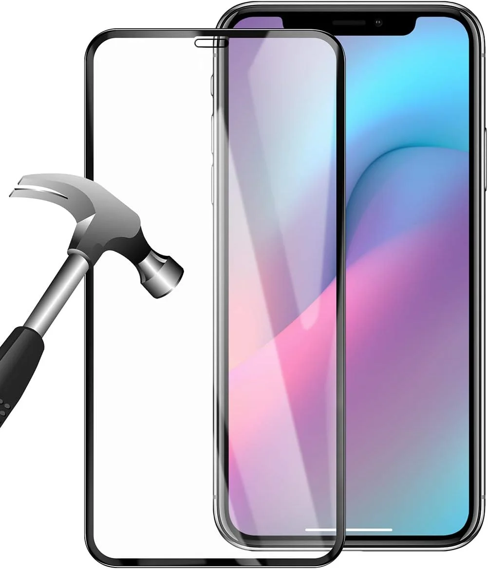 محافظ صفحه نمایش آیکیس‌می برای آیفون 11 [شیشه حرارت دیده]، 20D 9H ضد خش، سختی 0.26 میلی‌متر، فیلم محافظ شفاف HD کریستالی برای اپل آیفون 11 (6.1 اینچ)