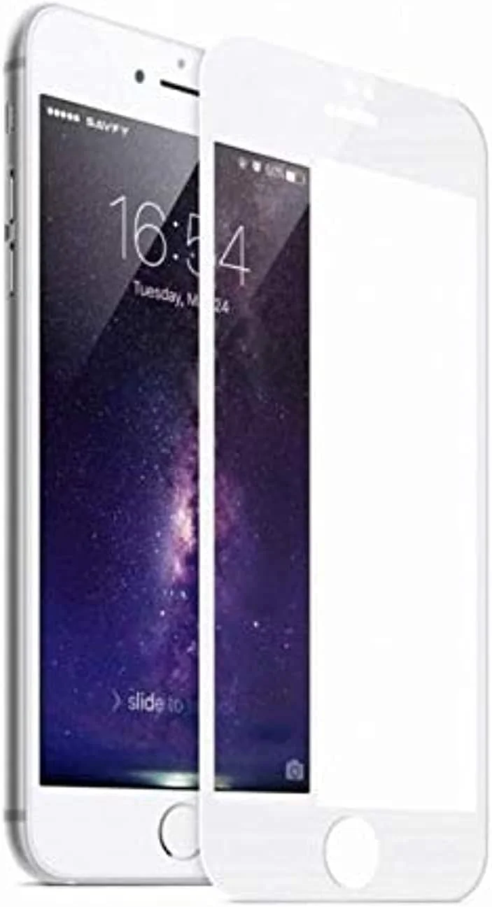 محافظ صفحه نمایش تمام صفحه شیشه ای حرارت دیده 5D برای Apple iPhone 6s Plus | قاب سفید محافظ صفحه نمایش تمام صفحه شیشه ای حرارت دیده 5D برای Apple iPhone 6s Plus | قاب سفید